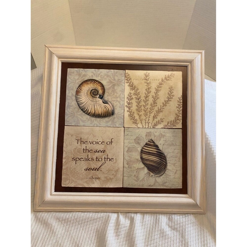 Stephanie Marrott Sea Shell Wall Art - with a Quote from Chopin - Picture 9 of 9